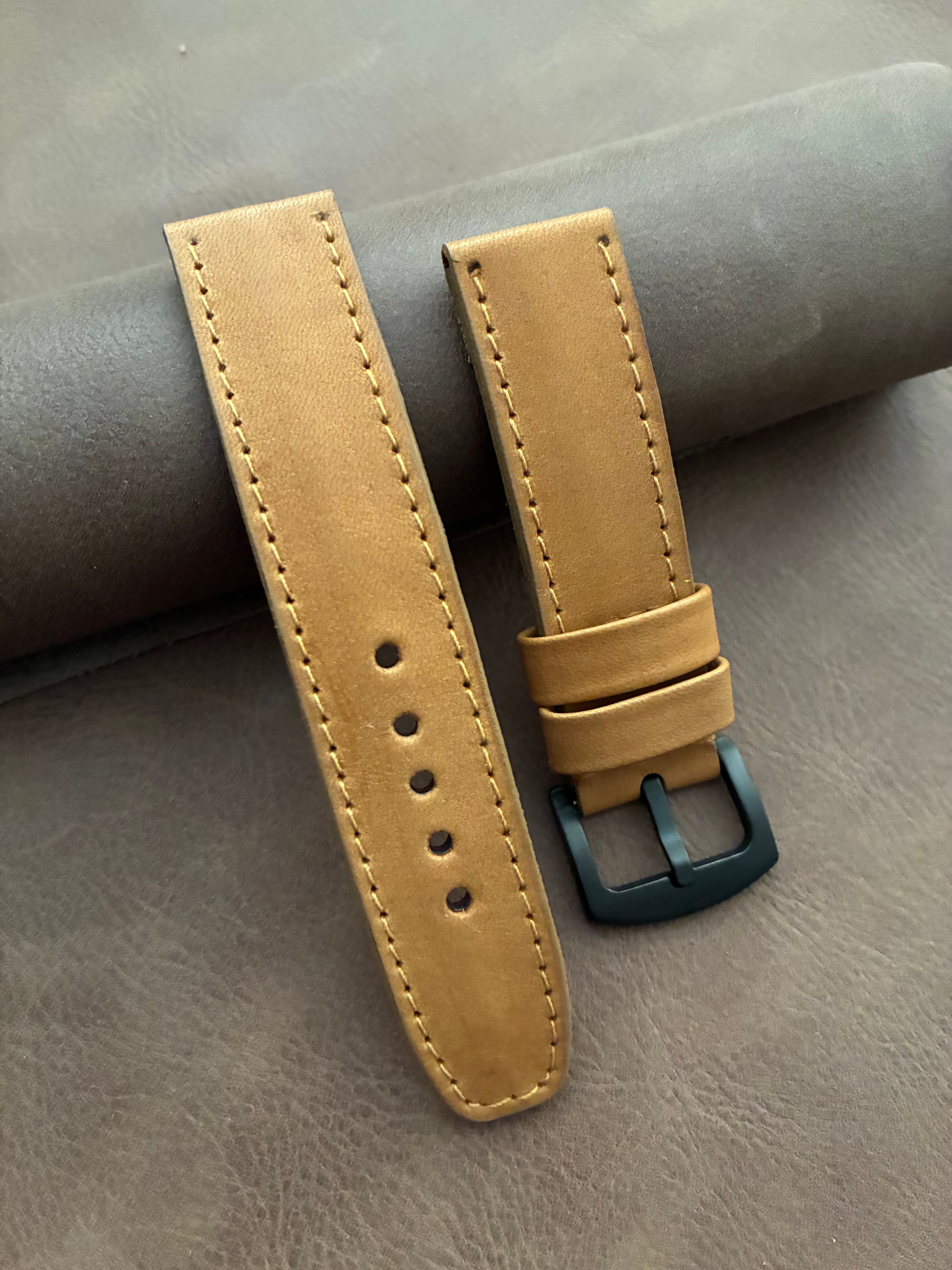 Correa de reloj color camel