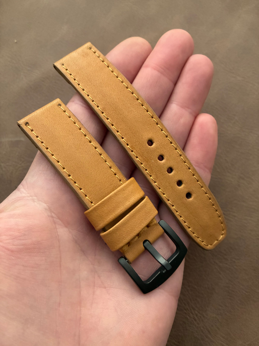 Correa de reloj color camel