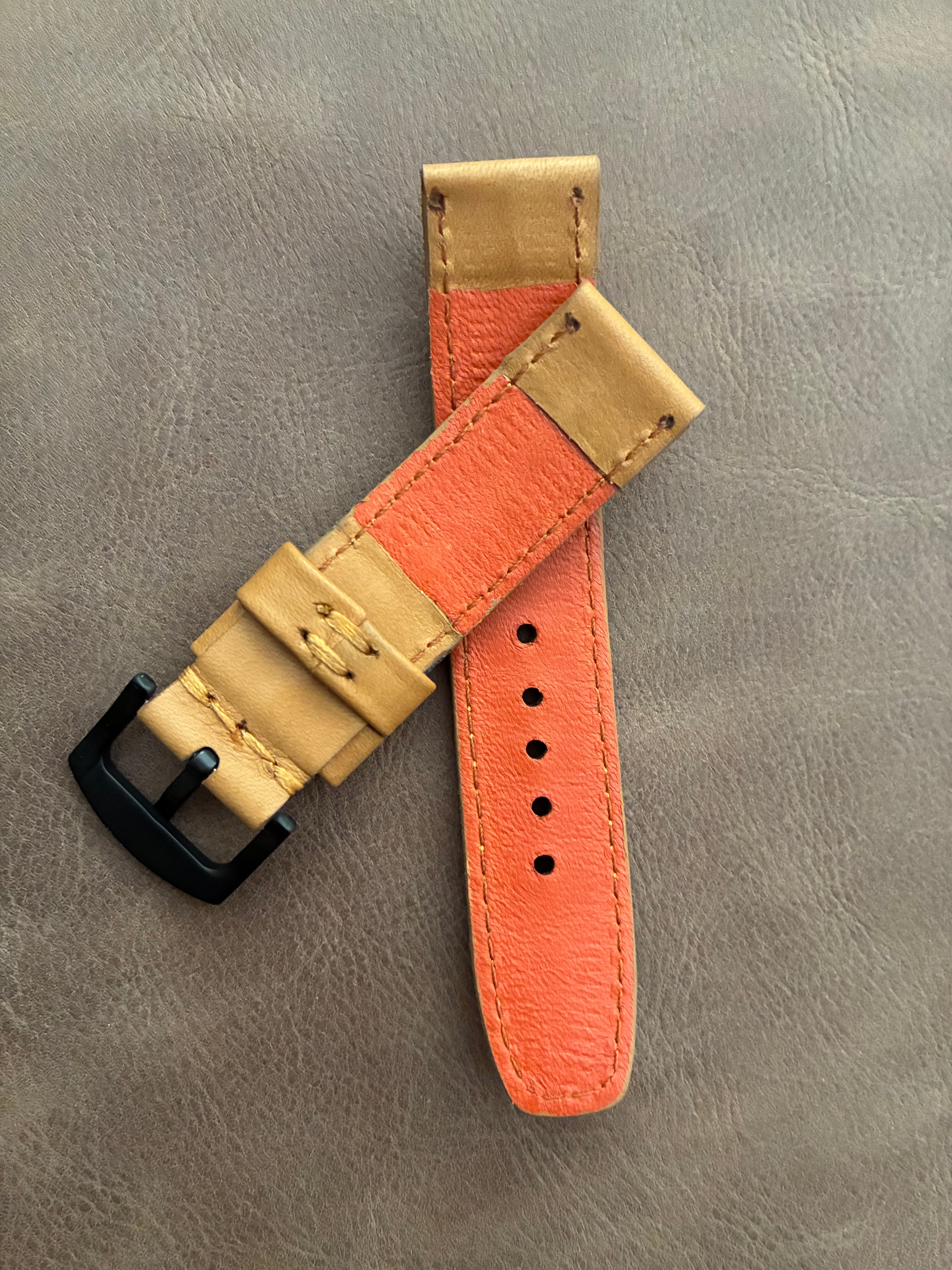 Correa de reloj color camel